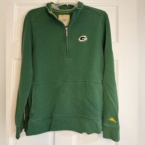 Tommy Bahama Football Greenbay Packets 1/4 Zip